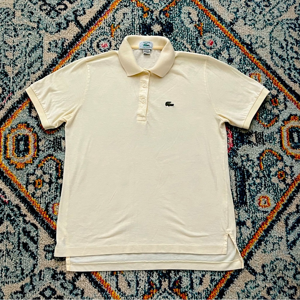 Izod Lacoste Vintage Yellow Polo